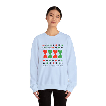 Christmas Hearts Modern Design Sweatshirt - Holiday Edition Unisex