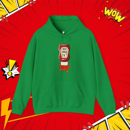 Ketchup Splash Pop-Art Hoodie