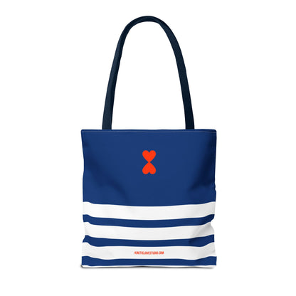 Striped Tote Bag - Navy & White French Chic Stylish Gift Item