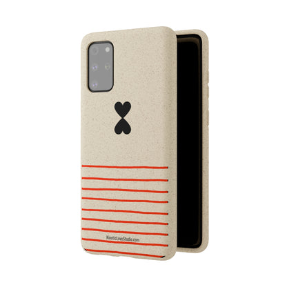 Phone Case - French Chic Red Stripes Biodegradable Eco-Friendly