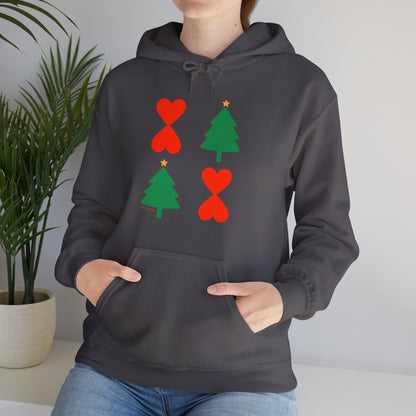 Christmas Tree Modern Design Hoodie Unisex