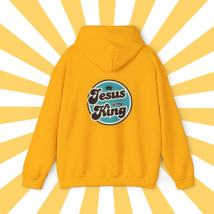 Jesus is King Good Vibes Hoodie Aqua