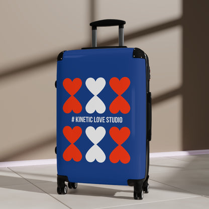 Suitcase Trolley - Modern Artistic French Chic Hearts Design