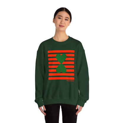 Holiday Edition Couple Sweatshirt - Red Stripes