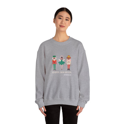 Christmas Nutcracker Black Sweatshirt - Modern Holiday Edition Unisex