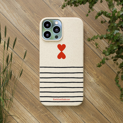 Phone Case - French Chic Black Stripes Biodegradable Eco-Friendly