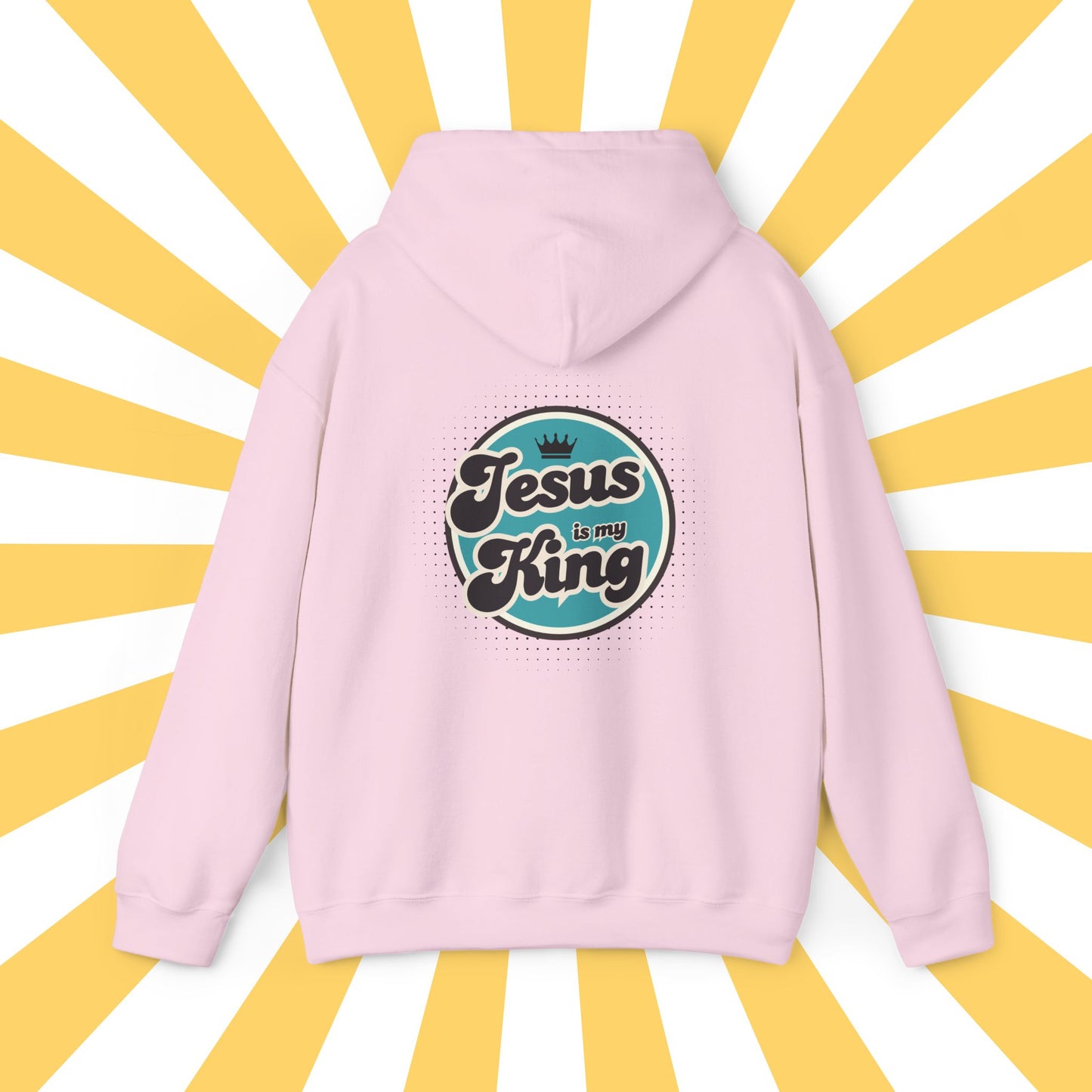 Jesus is King Good Vibes Hoodie Aqua