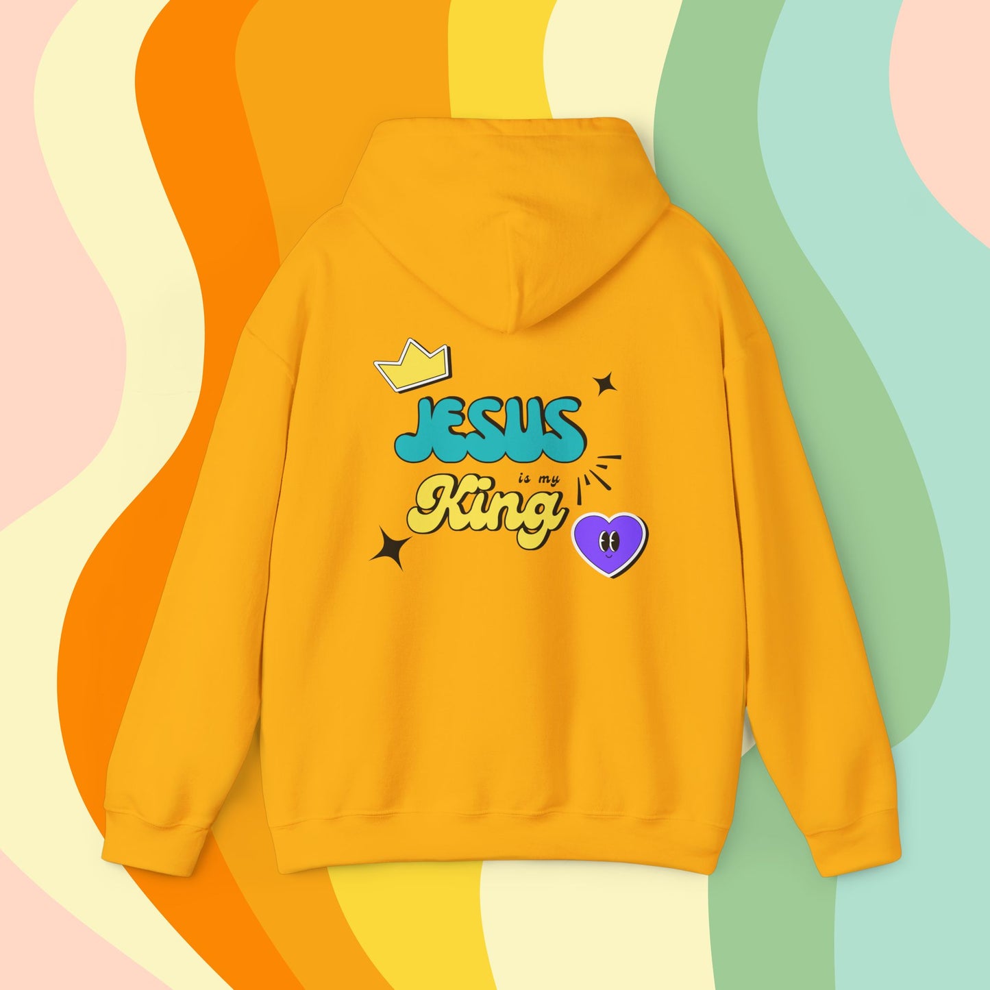 Jesus is King Retro Hoodie