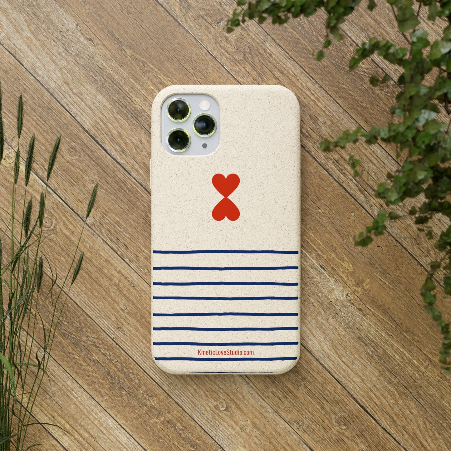 Phone Case - French Chic Trendy Navy Stripes Design Paris Street Style Biodegradable Eco-Friendly