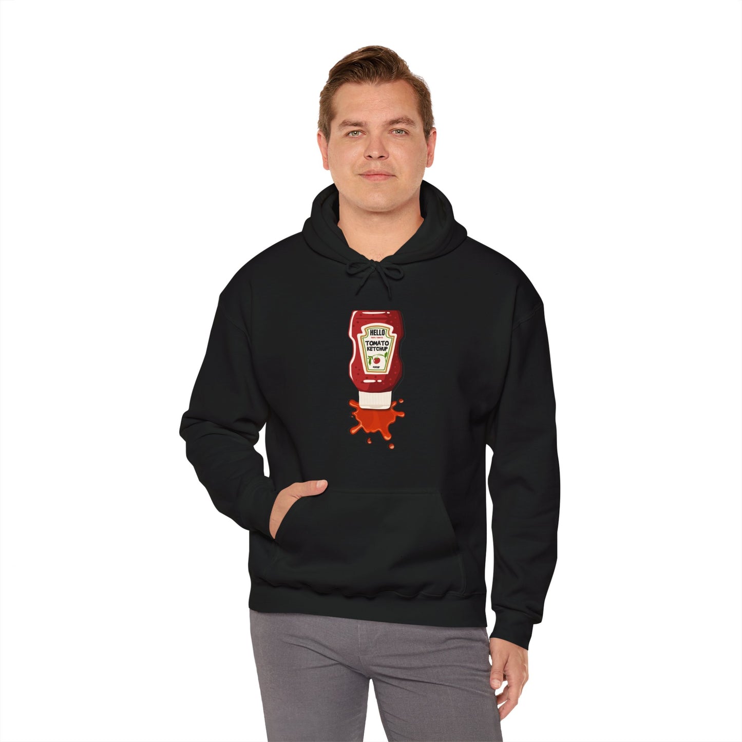 Ketchup Splash Pop-Art Hoodie