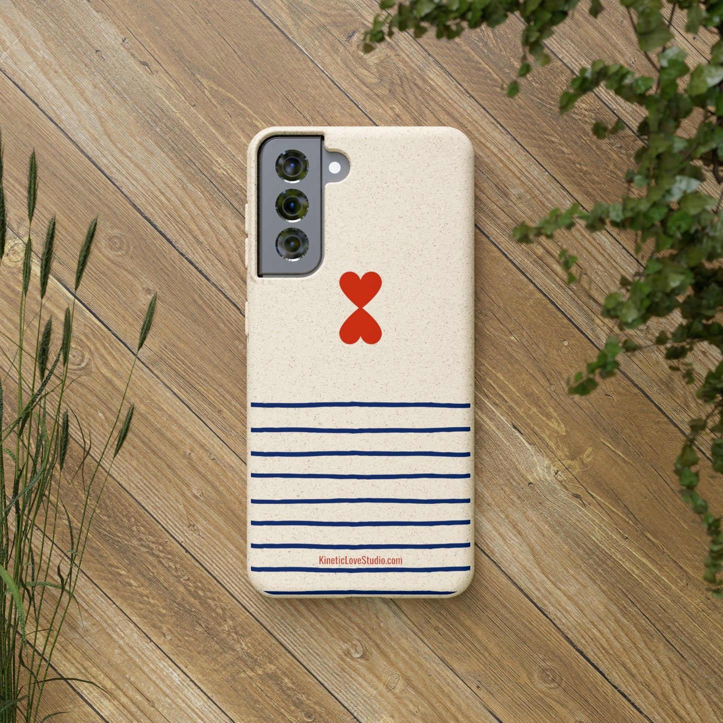 Phone Case - French Chic Trendy Navy Stripes Design Paris Street Style Biodegradable Eco-Friendly