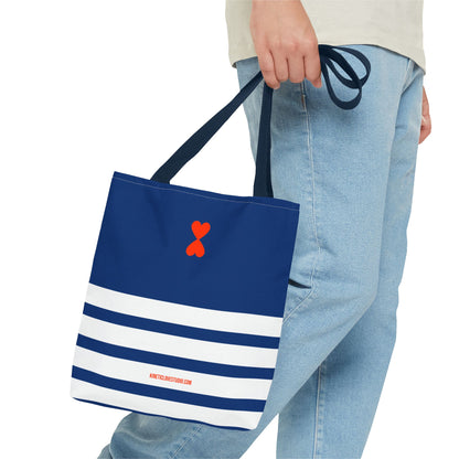 Striped Tote Bag - Navy & White French Chic Stylish Gift Item