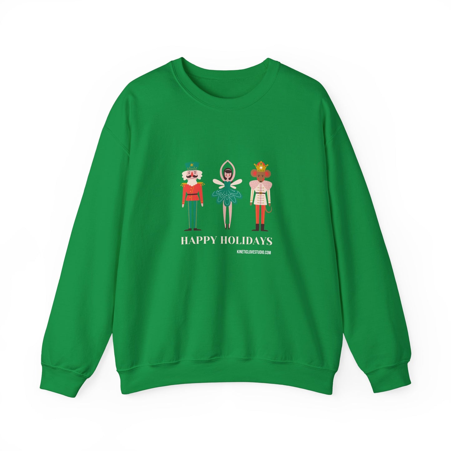 Christmas Nutcracker Green Sweatshirt - Modern Holiday Edition Unisex