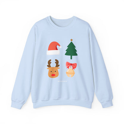 Christmas Ornaments Sweatshirt Unisex Red