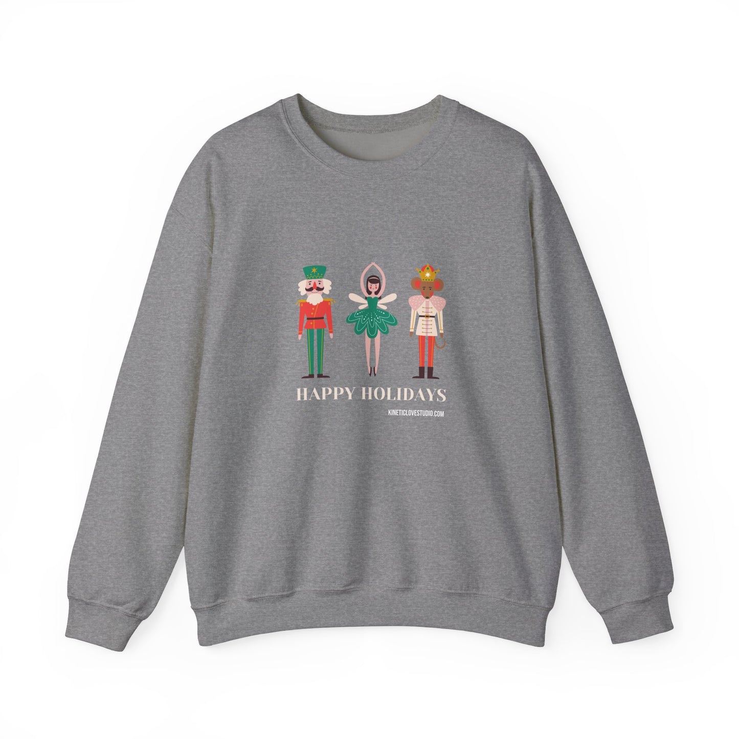 Christmas Nutcracker Black Sweatshirt - Modern Holiday Edition Unisex