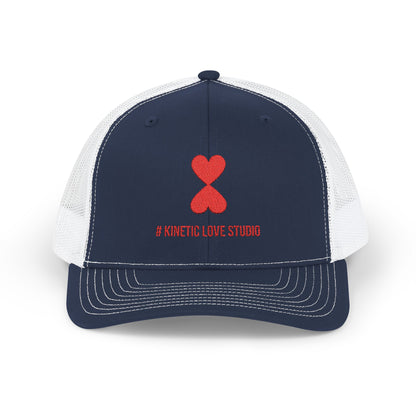 Paris Street Style Casual Sports Hat Navy Red Heart Snapback Cap