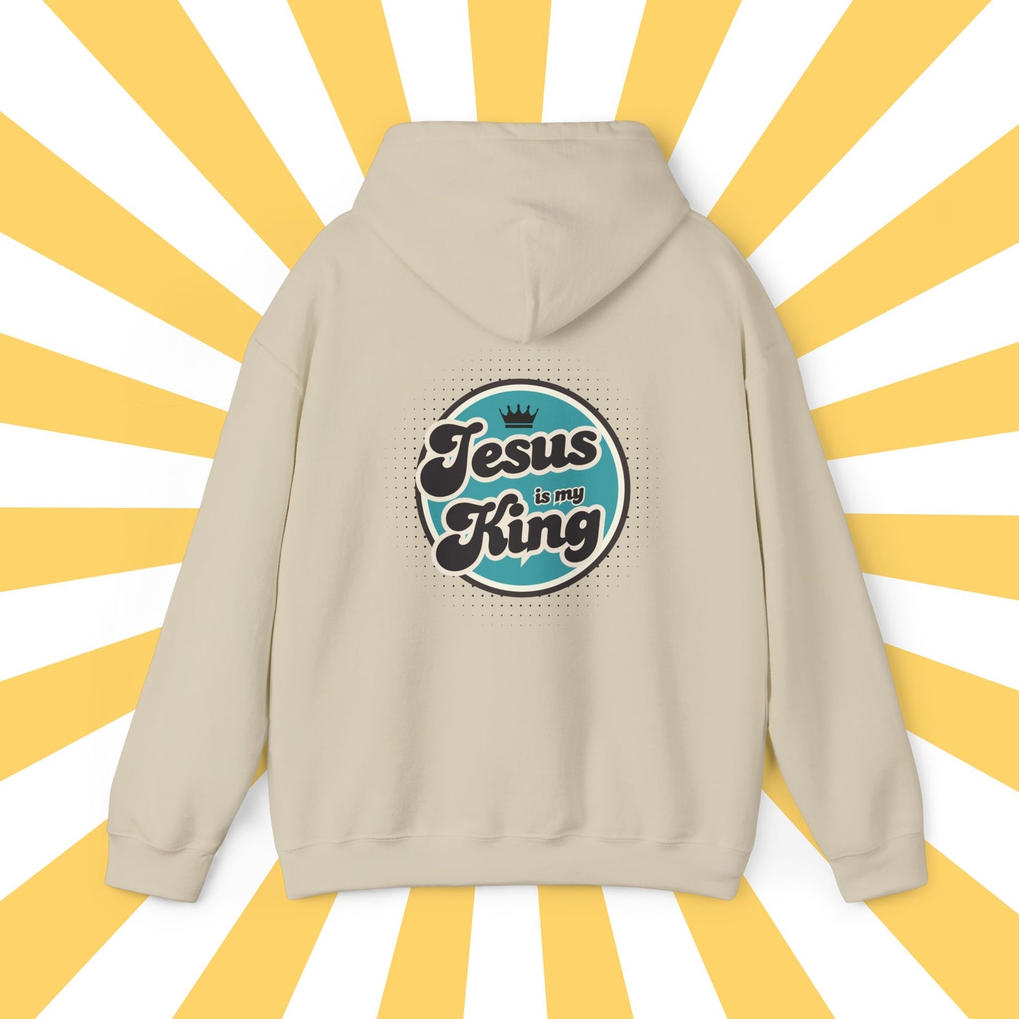 Jesus is King Good Vibes Hoodie Aqua