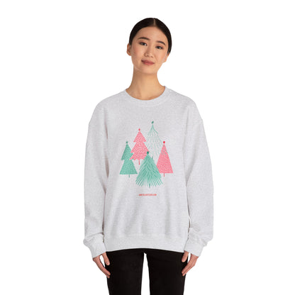 Christmas Trees Modern Couple Sweatshirt - Holiday Edition Unisex