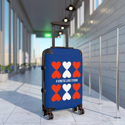 Suitcase Trolley - Modern Artistic French Chic Hearts Design