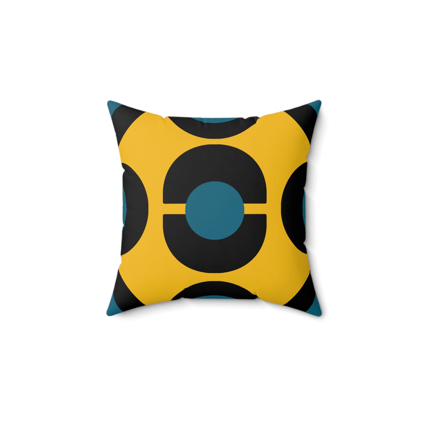 Pillow Bauhaus Design Black Yellow Green Home Decor