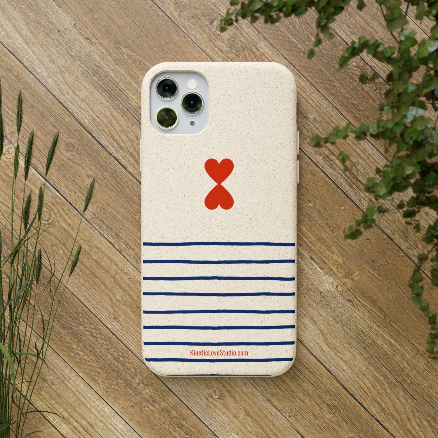 Phone Case - French Chic Trendy Navy Stripes Design Paris Street Style Biodegradable Eco-Friendly