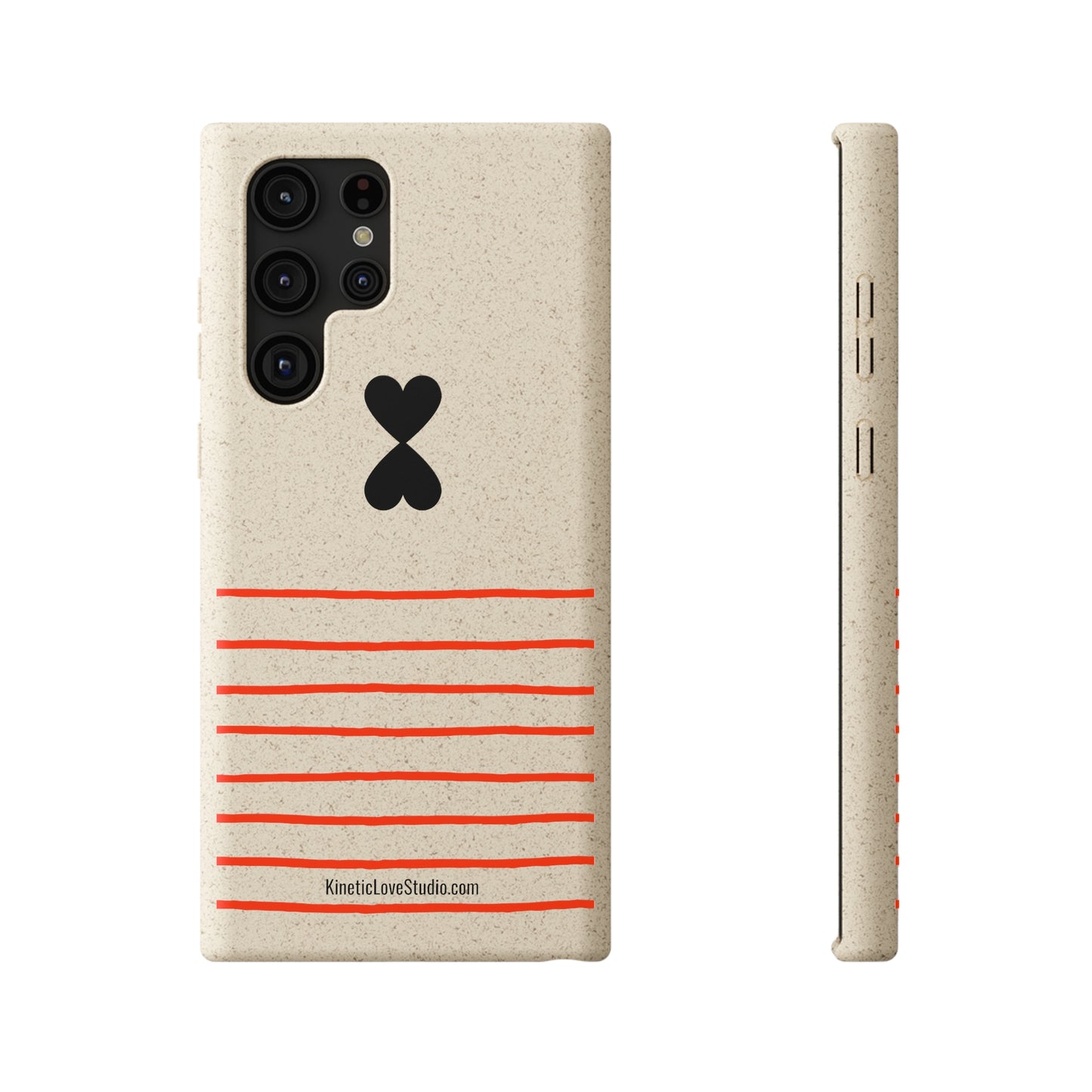 Phone Case - French Chic Red Stripes Biodegradable Eco-Friendly