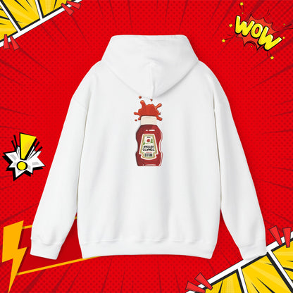 Ketchup Splash Pop-Art Hoodie