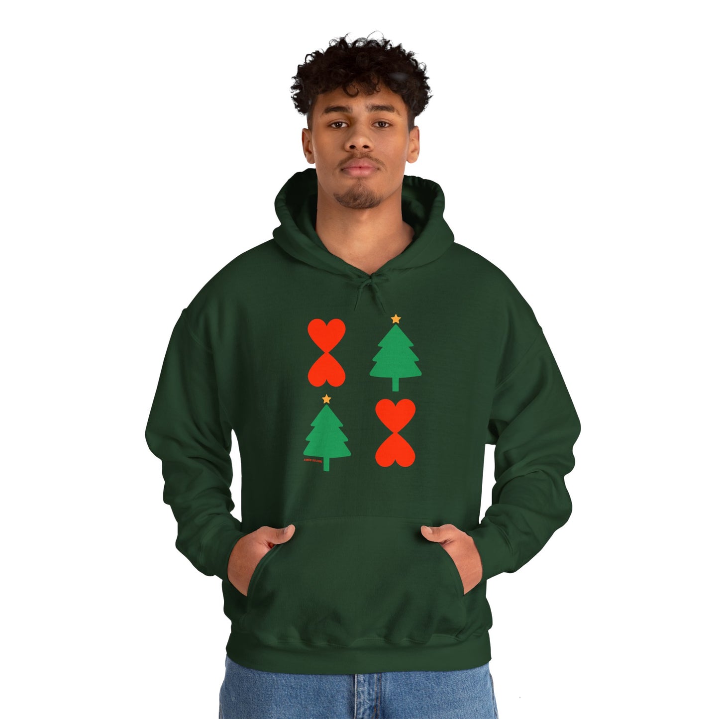 Christmas Tree Modern Design Hoodie Unisex