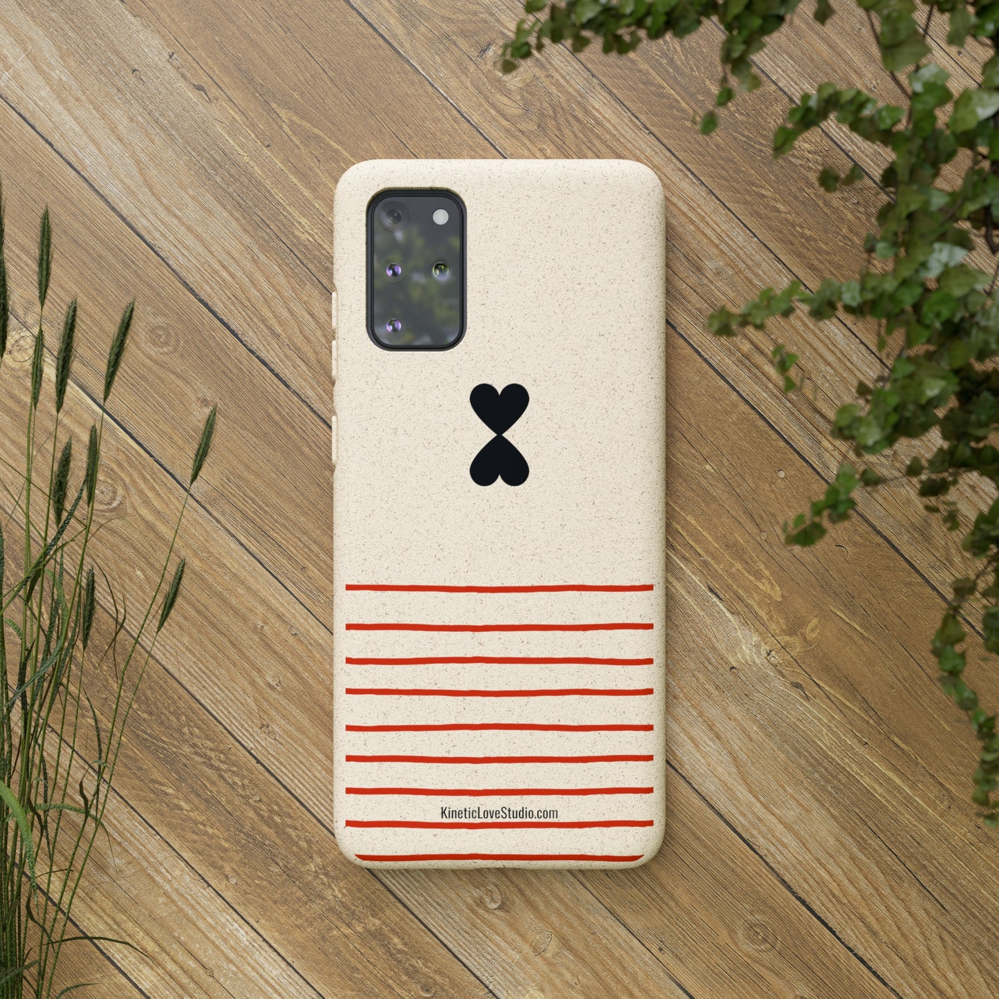 Phone Case - French Chic Red Stripes Biodegradable Eco-Friendly