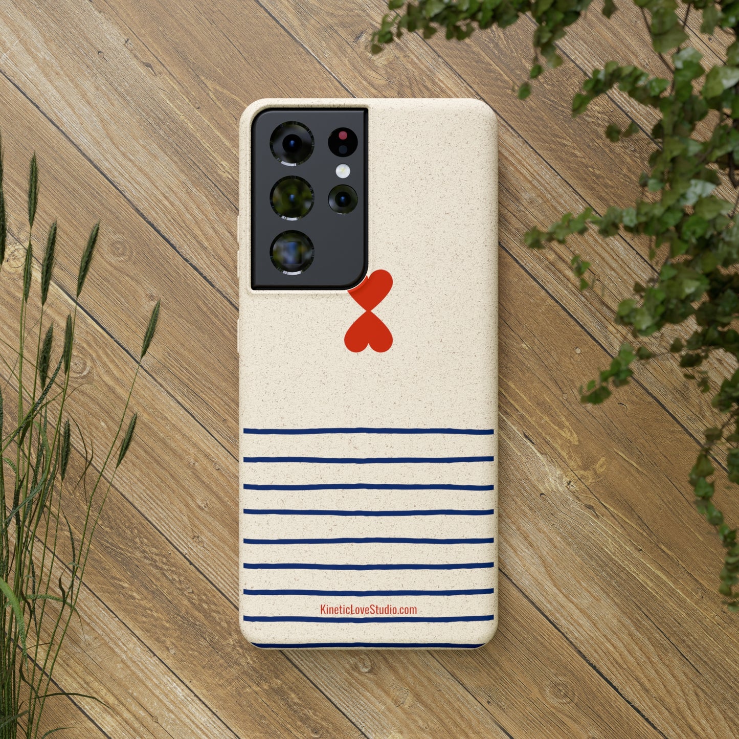 Phone Case - French Chic Trendy Navy Stripes Design Paris Street Style Biodegradable Eco-Friendly