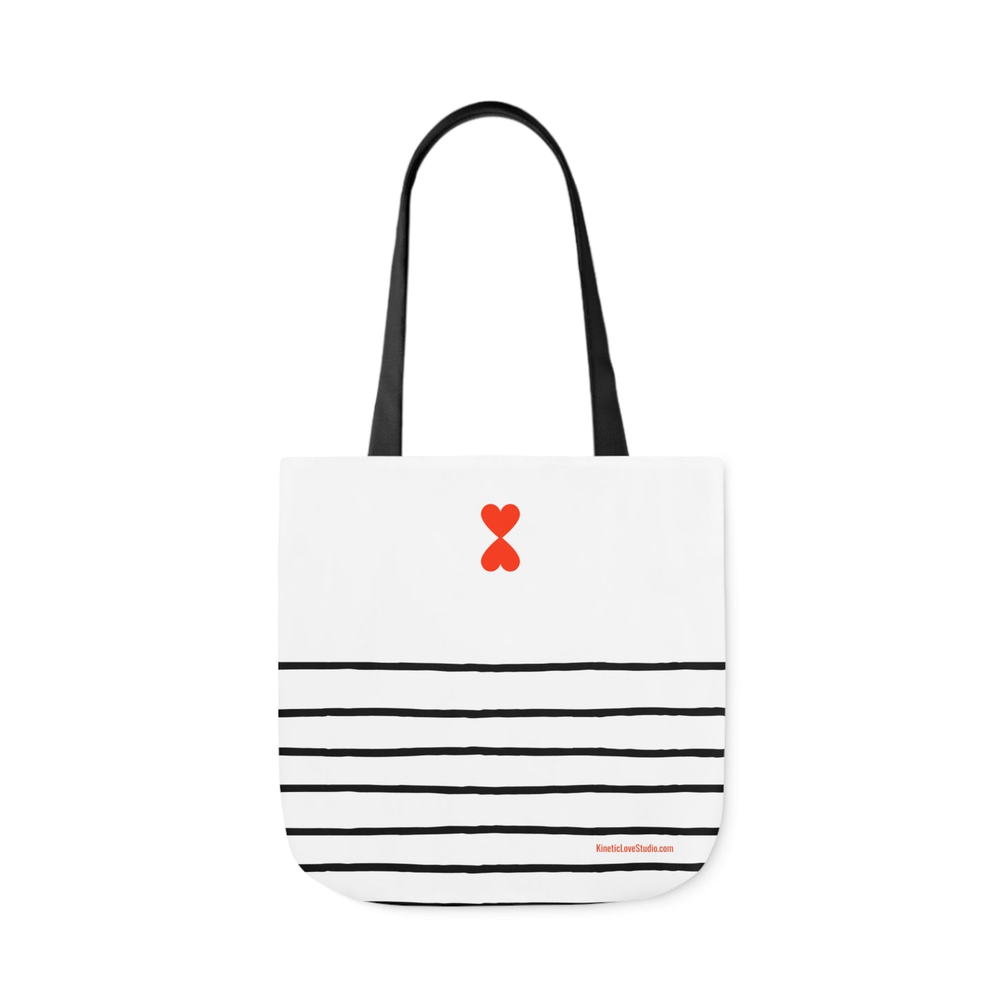 Canvas Tote Bag White & Black - French Chic Stripes Stylish Trendy Design