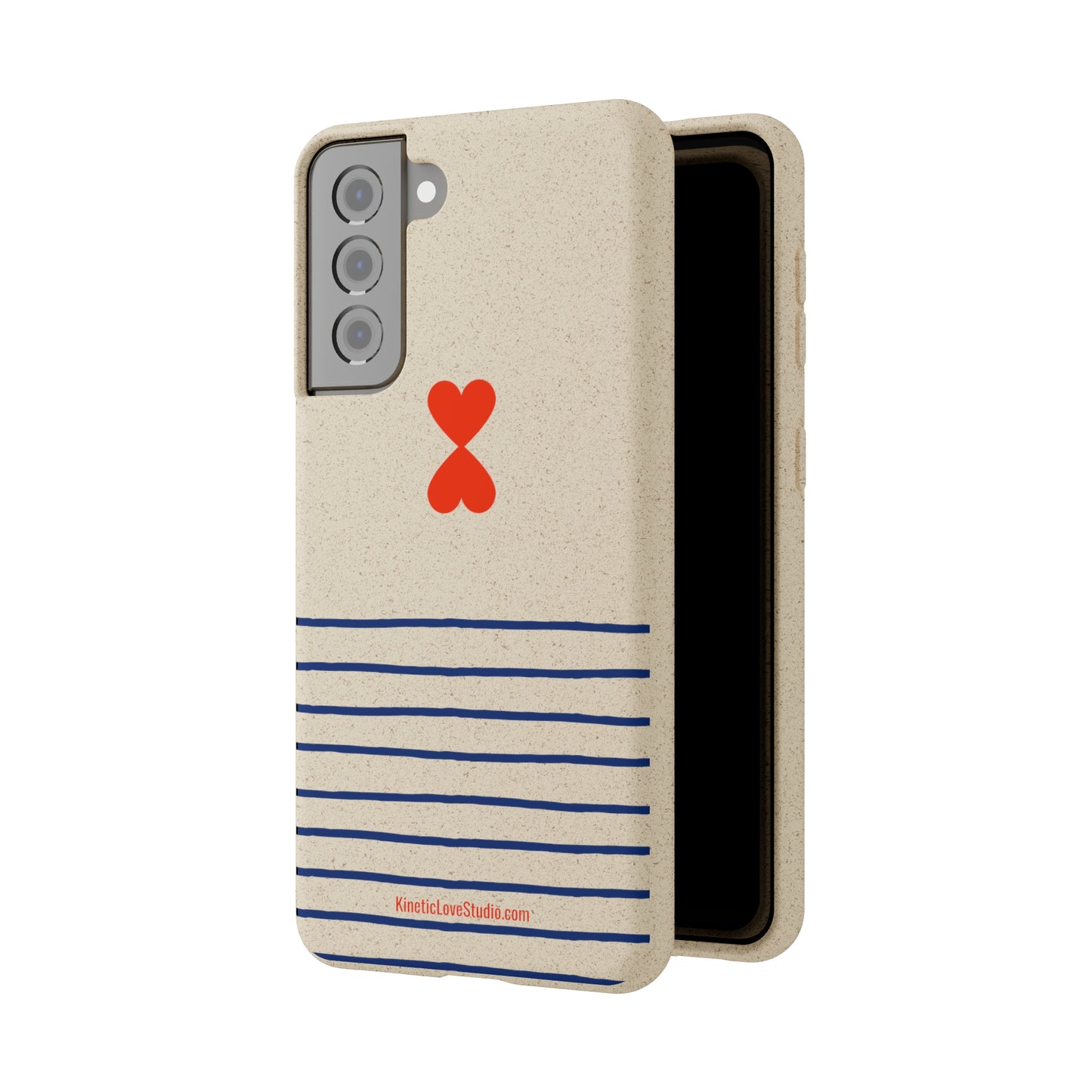 Phone Case - French Chic Trendy Navy Stripes Design Paris Street Style Biodegradable Eco-Friendly