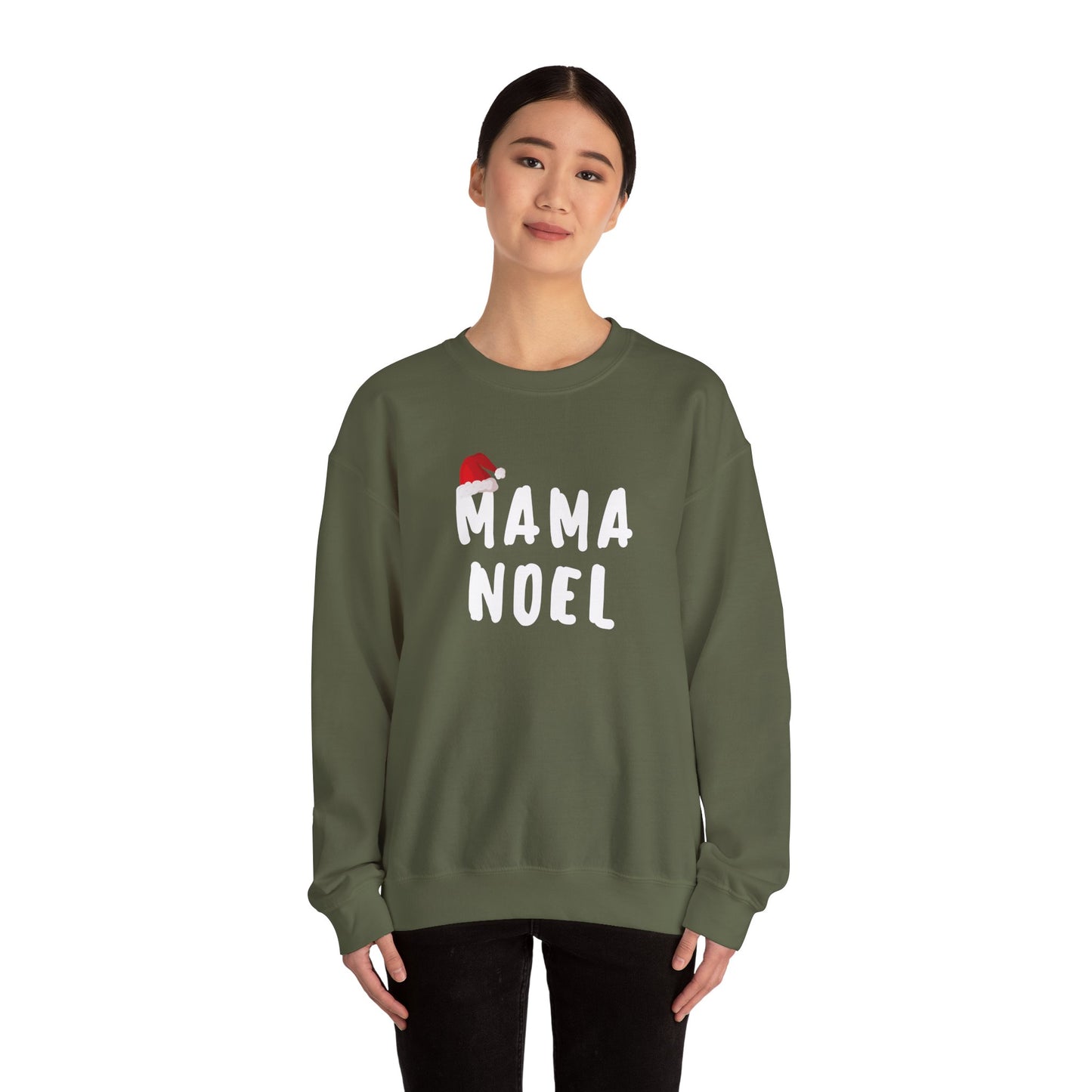 Christmas Mom Sweatshirt Mama Noel - Parents Couple Sweatshirt