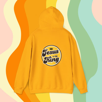 Jesus is King Good Vibes Hoodie Gold