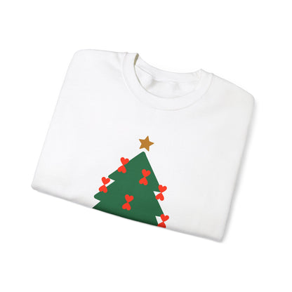 Christmas Tree Modern Couple Sweatshirt - Holiday Edition Unisex