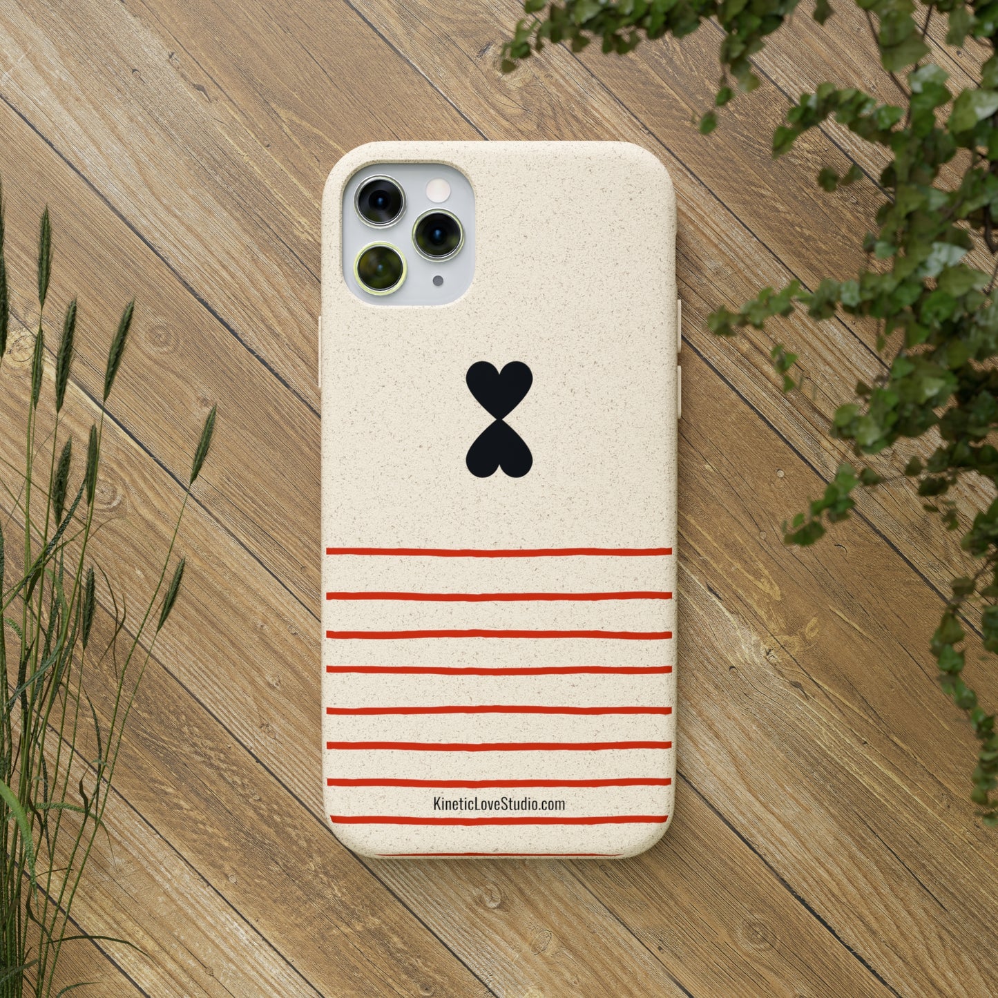 Phone Case - French Chic Red Stripes Biodegradable Eco-Friendly