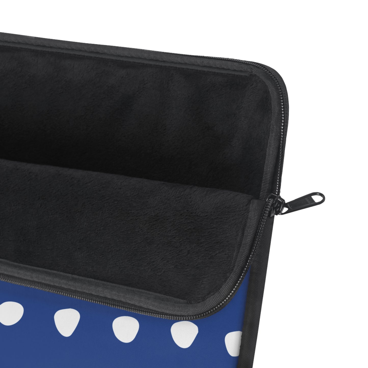 Laptop Sleeve Navy Polka Dots Stylish Trendy Design Notebook Case