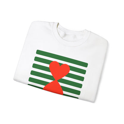 Holiday Edition Couple Sweatshirt - Green Stripes