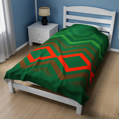 Christmas Plush Blanket Green