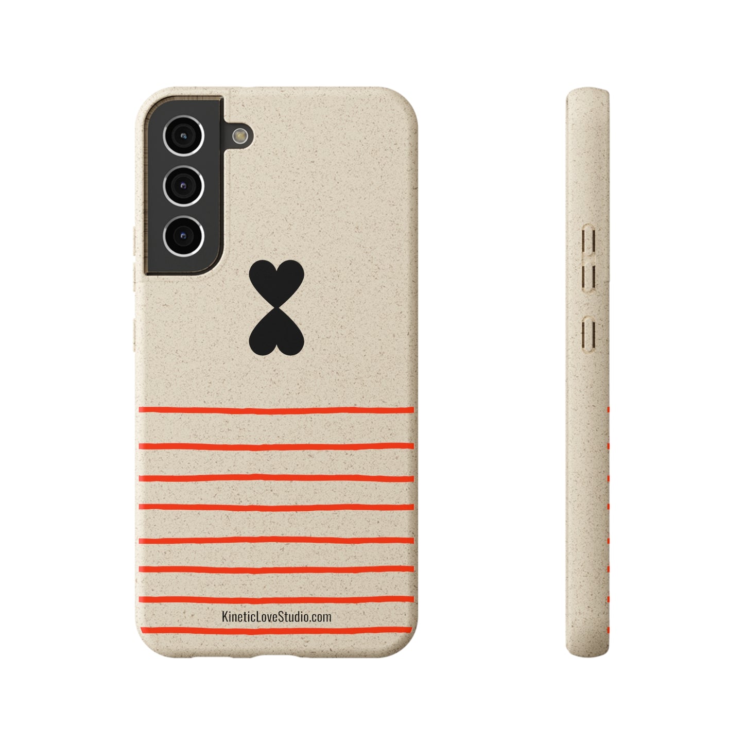 Phone Case - French Chic Red Stripes Biodegradable Eco-Friendly