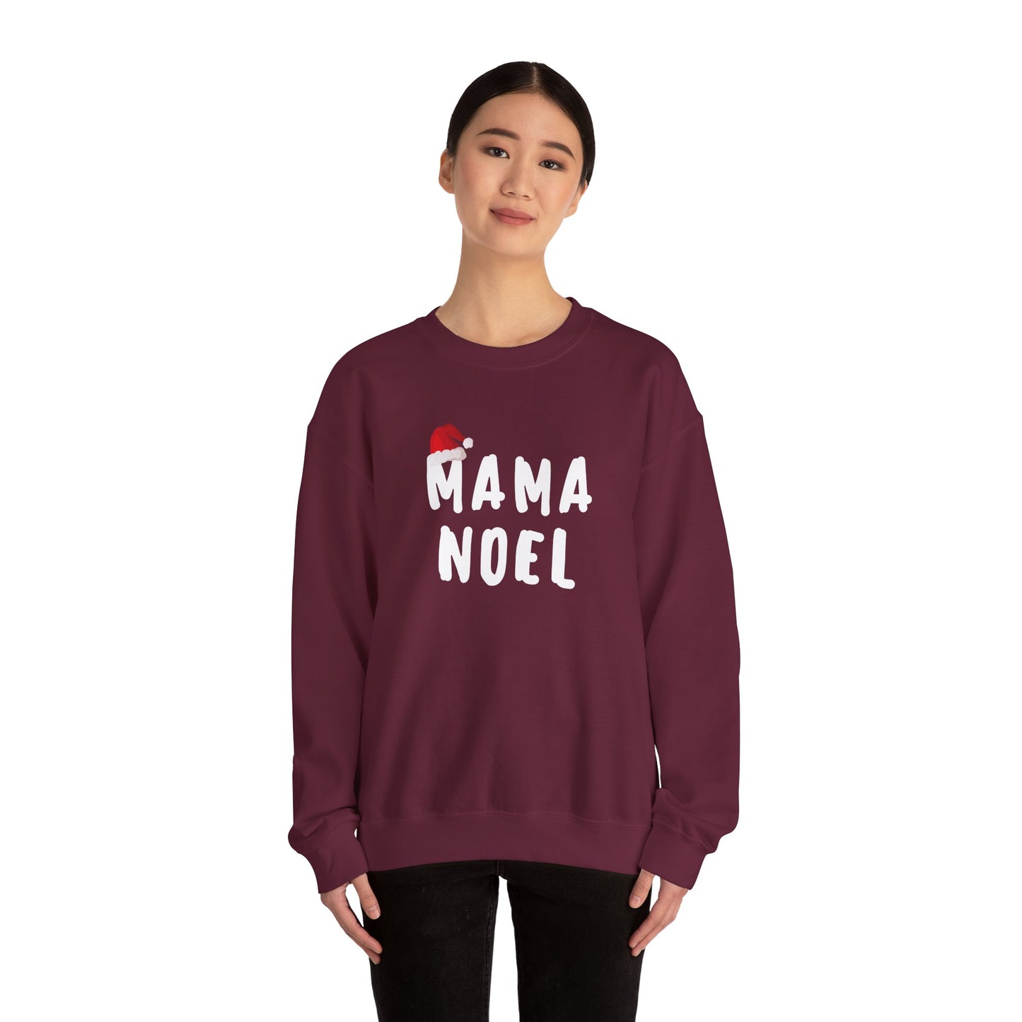 Christmas Mom Sweatshirt Mama Noel - Parents Couple Sweatshirt