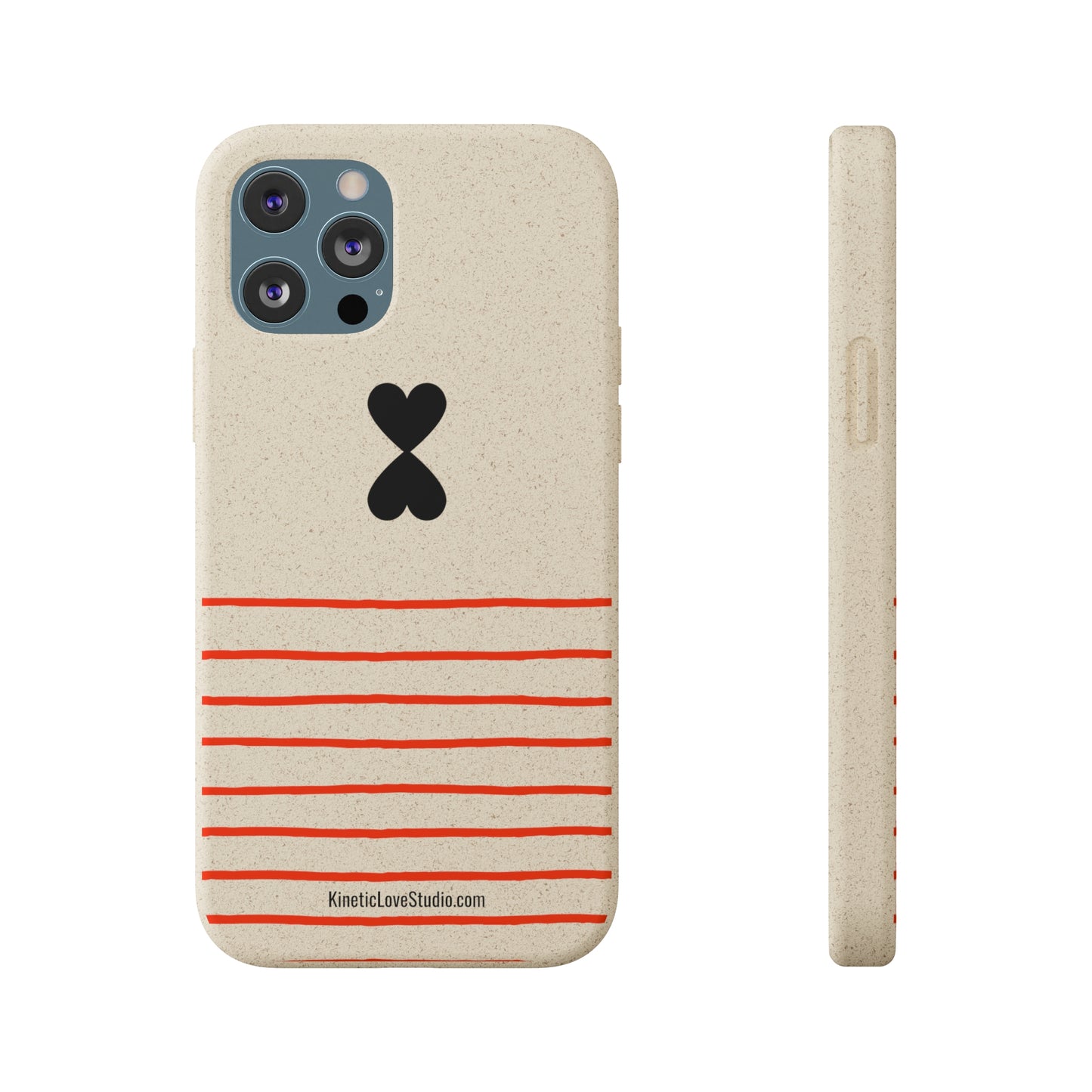 Phone Case - French Chic Red Stripes Biodegradable Eco-Friendly