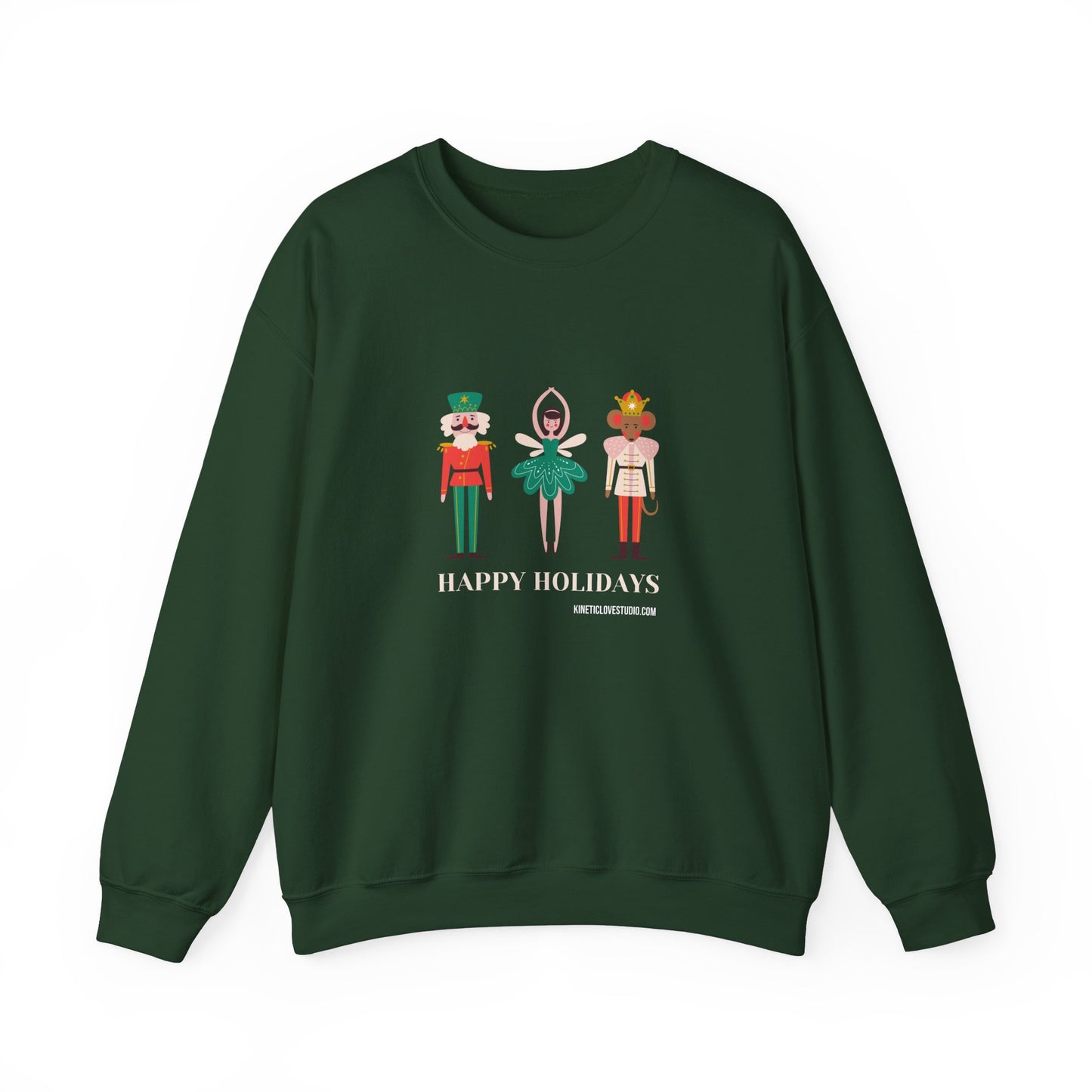 Christmas Nutcracker Green Sweatshirt - Modern Holiday Edition Unisex