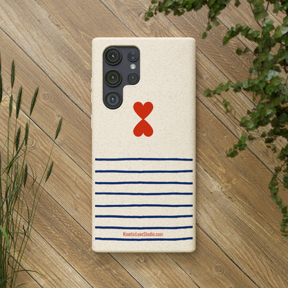 Phone Case - French Chic Trendy Navy Stripes Design Paris Street Style Biodegradable Eco-Friendly