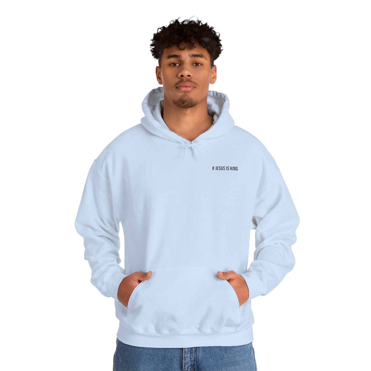 Jesus is King Good Vibes Hoodie Aqua