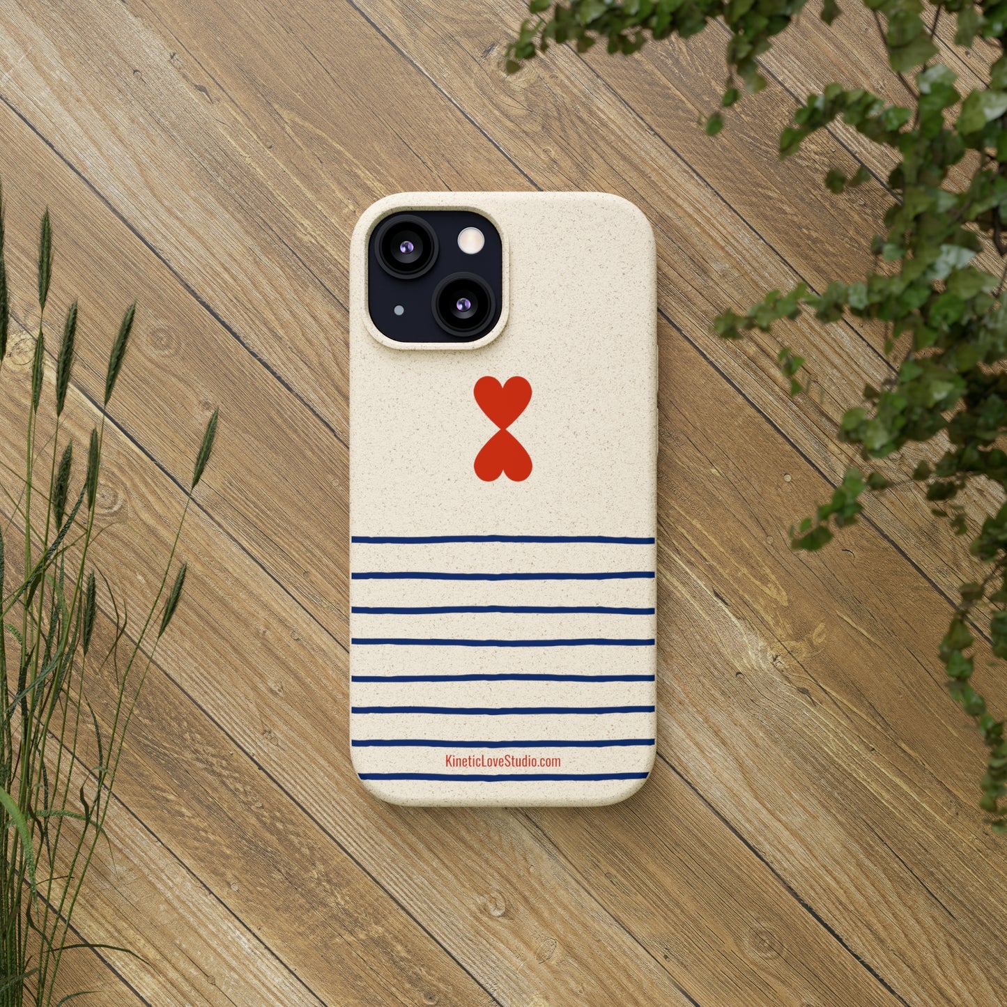 Phone Case - French Chic Trendy Navy Stripes Design Paris Street Style Biodegradable Eco-Friendly