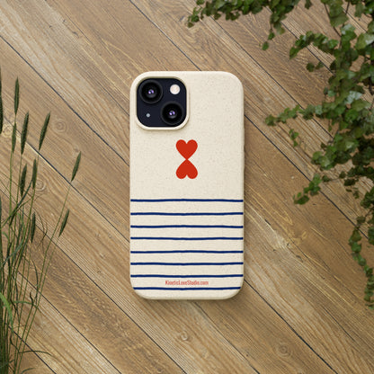 Phone Case - French Chic Trendy Navy Stripes Design Paris Street Style Biodegradable Eco-Friendly