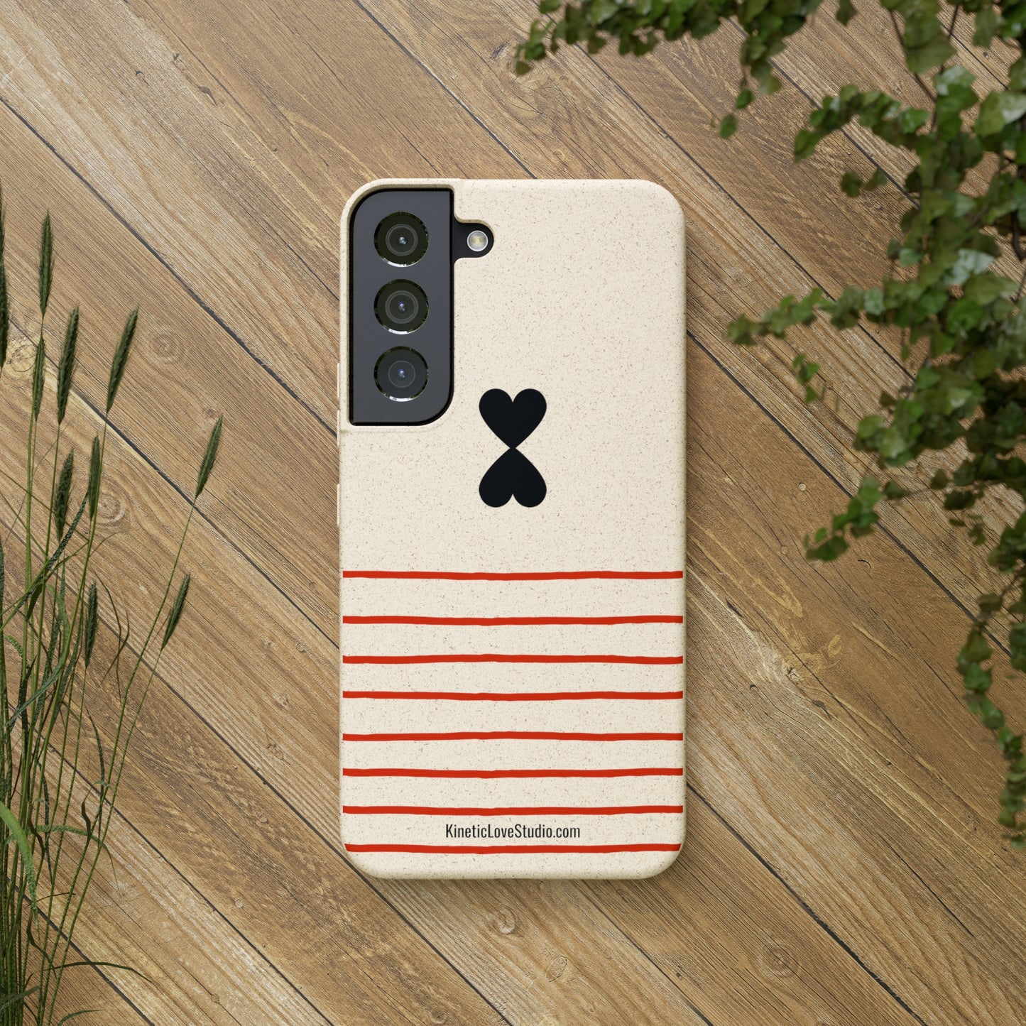 Phone Case - French Chic Red Stripes Biodegradable Eco-Friendly