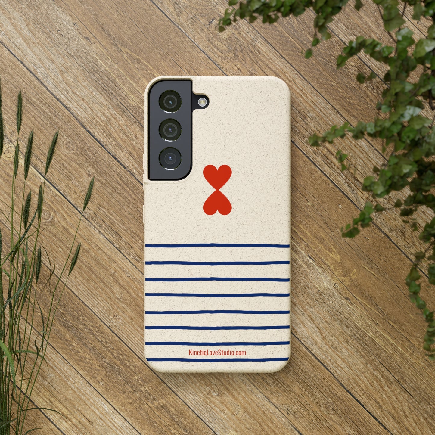 Phone Case - French Chic Trendy Navy Stripes Design Paris Street Style Biodegradable Eco-Friendly