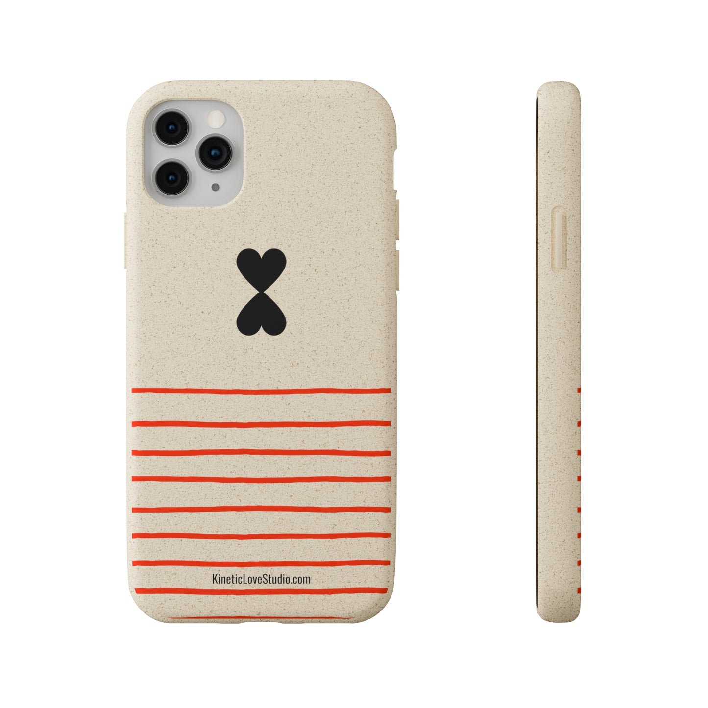 Phone Case - French Chic Red Stripes Biodegradable Eco-Friendly